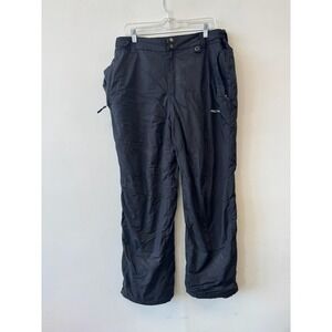 Arctix Pants Mens Large Black Insulated Snow Ski Adjustable Waist Zip Pockets